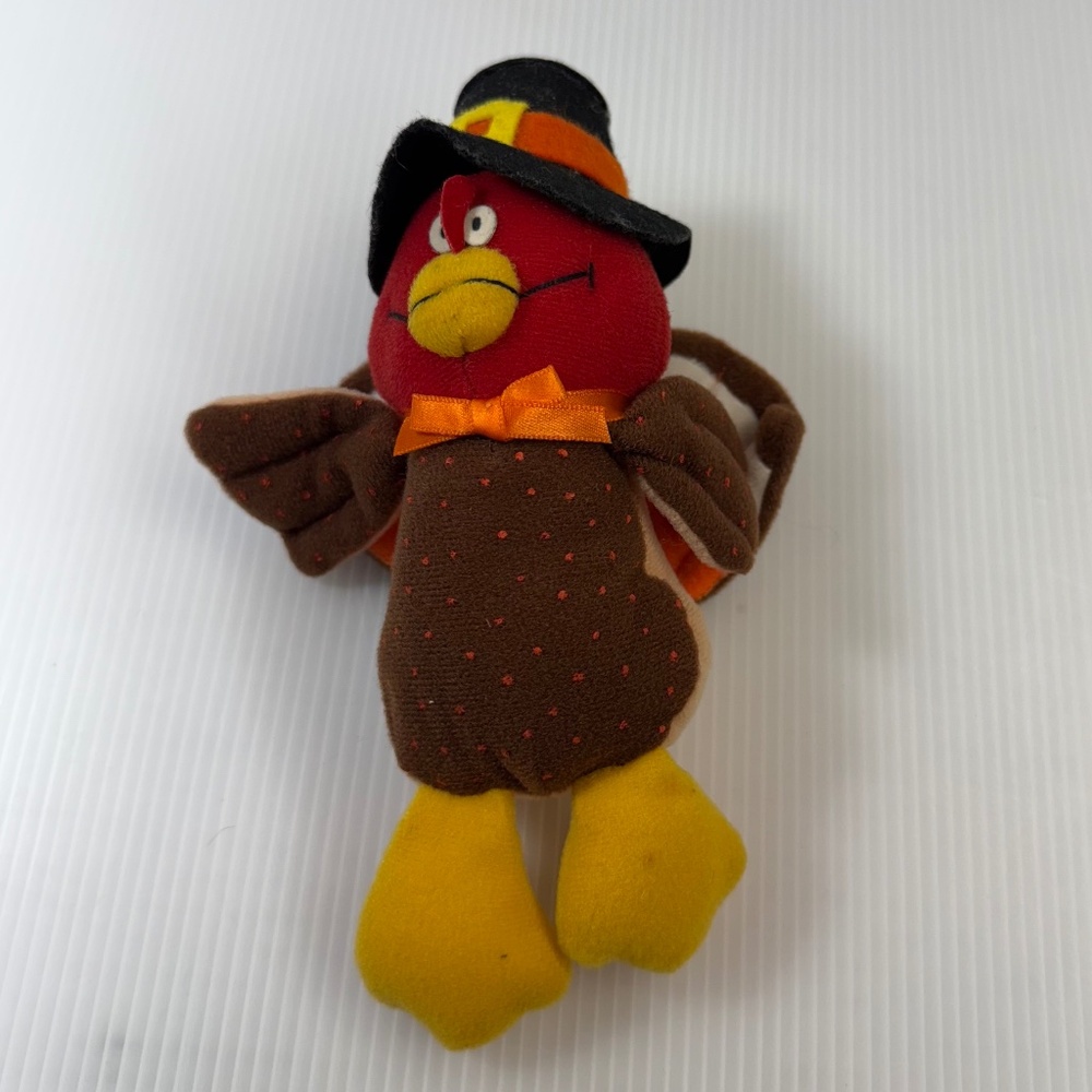 Russ Berrie Turkey Holiday Farm Stuffed Animal Plush Toy 8” Vintage